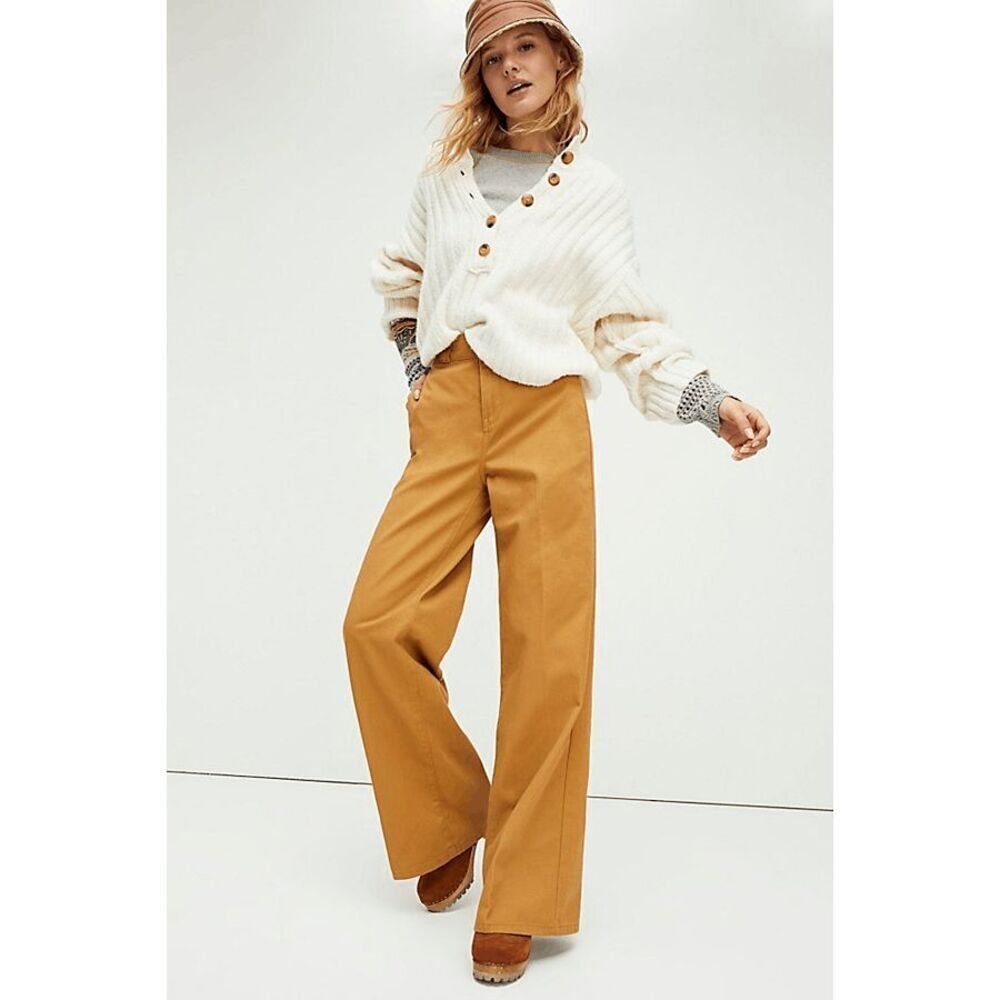 Dickies Junior's Women's Wide High Rise Work Pants - Ginger 11